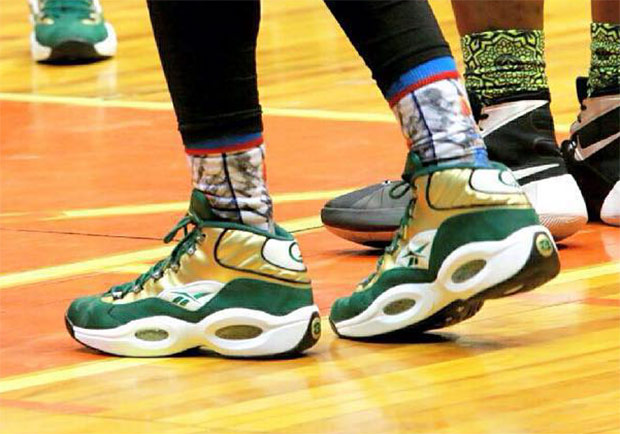 Reebok Question Mid "Bethel Bruins" PE