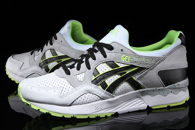 Asics Gel Lyte V Neon White Grey Black 2