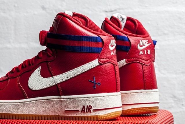 Nike Air Force 1 High Net Cutter Red Blue 02