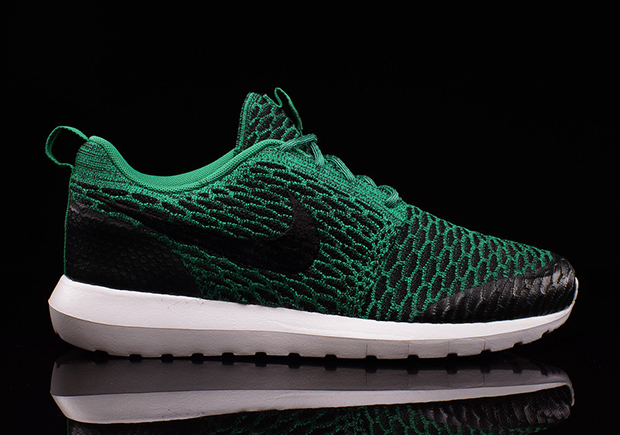 Nike Flyknit Roshe Run Nm Lucid Green 02