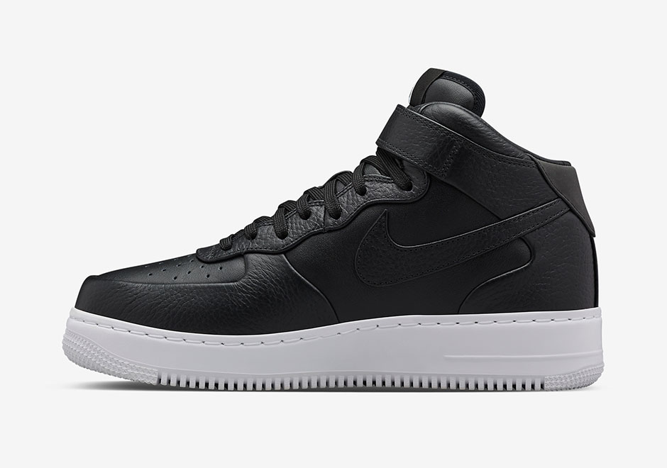 Nikelab Air Force 1 Mid Black White Black 1
