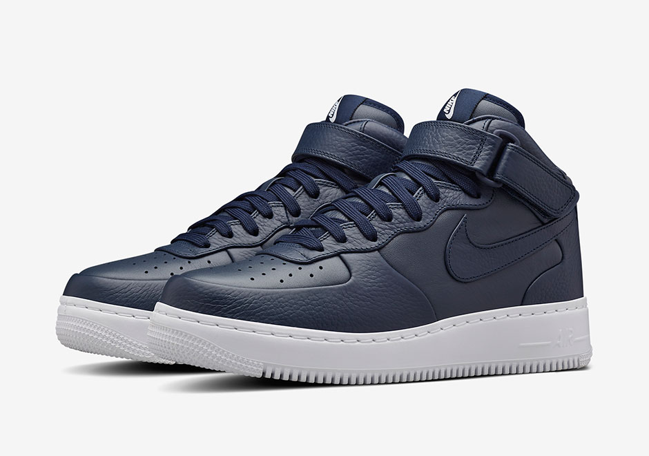 Nikelab Air Force 1 Mid Obsidian White 1