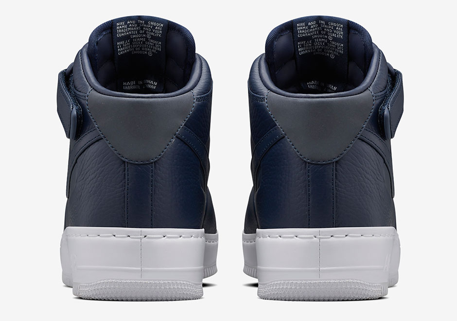 Nikelab Air Force 1 Mid Obsidian White 6