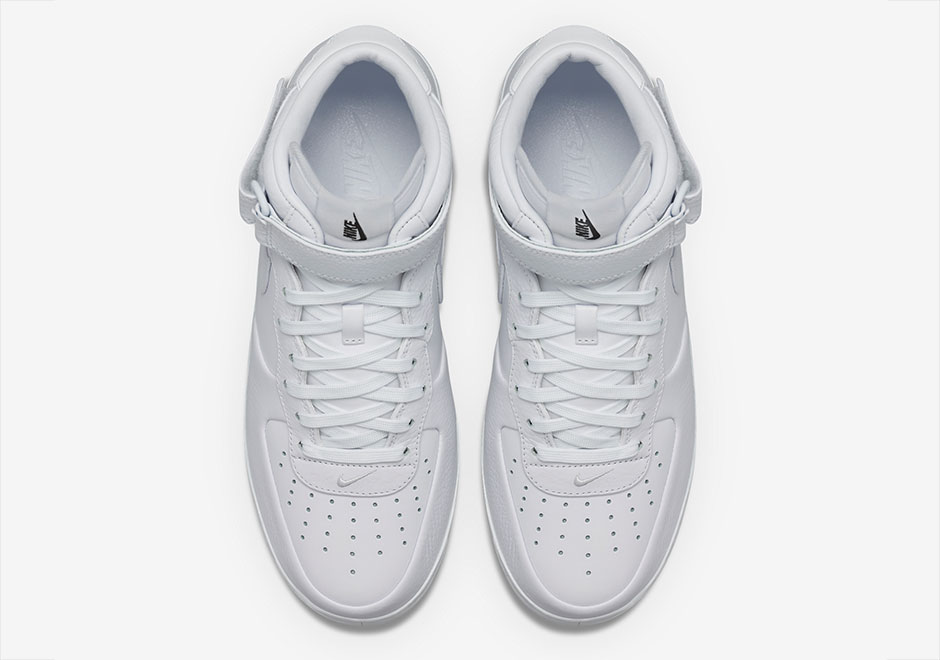 Nikelab Air Force 1 Mid White White 2