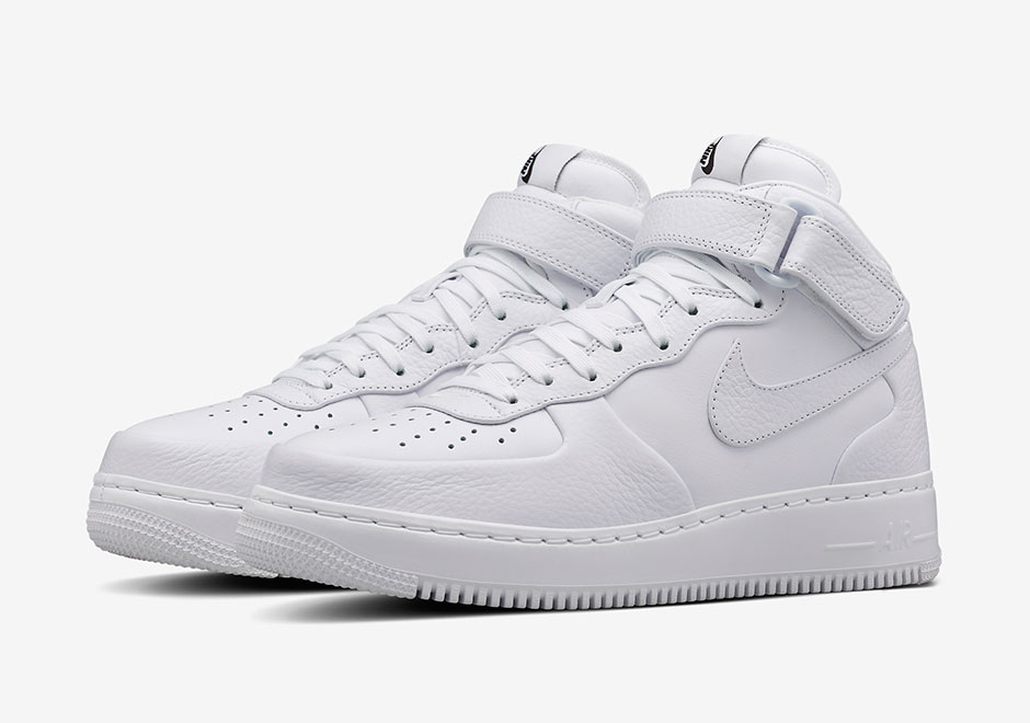 Nikelab Air Force 1 Mid White White 4