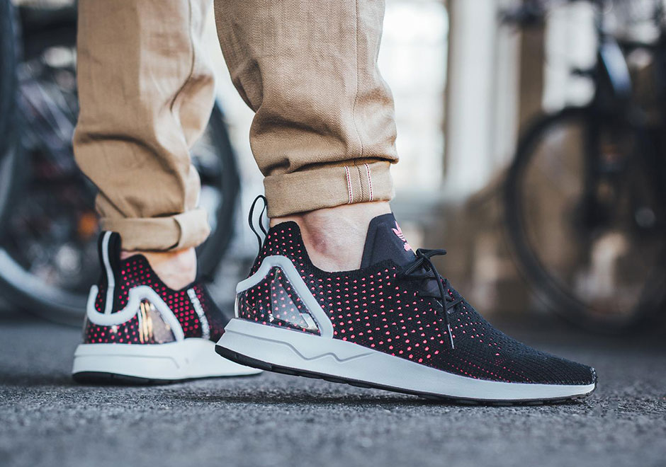 Adidas Zx Flux Adv Primeknit Black Pink 1