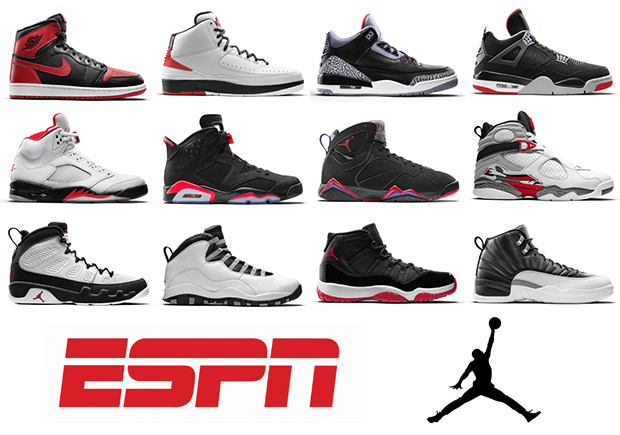 ESPN Ranks Every Air Jordan In History