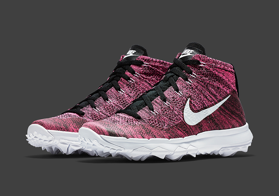 Nike Flyknit Chukka Golf Pink Pow 2