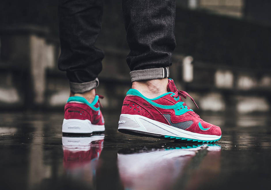 Saucony Grid 8000 Merlot 3