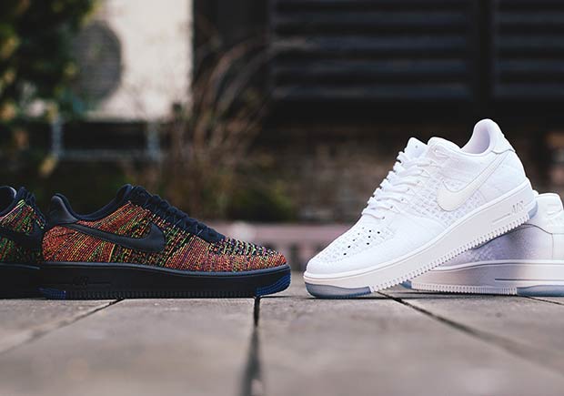 The Nike Air Force 1 Low Flyknit Releases Tomorrow In "White" And "Multi-Color"