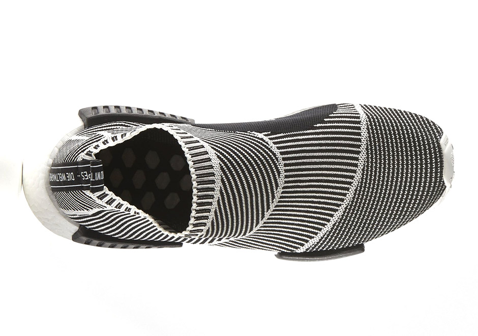 Adidas City Sock Black White Stripes4
