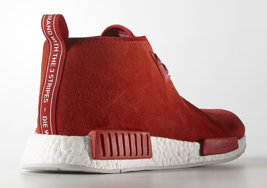 Adidas Nmd Chukka Red Suede Release 1