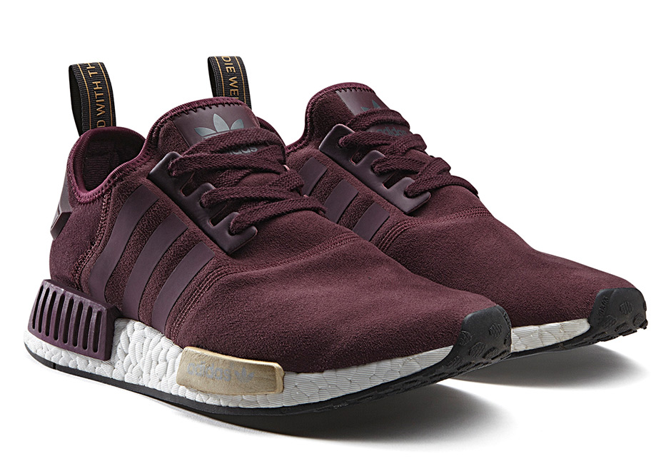 Adidas Nmd Runner Suede Burgundy 1