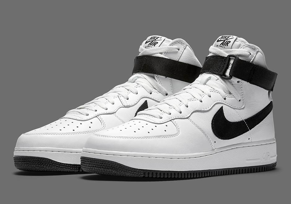 Nike Air Force 1 High Qs White Black 2