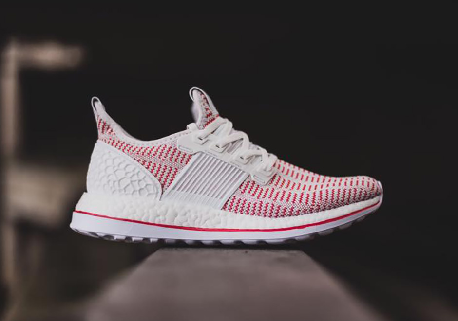 Adidas Pure Boost Crystal White Vivid Red 02