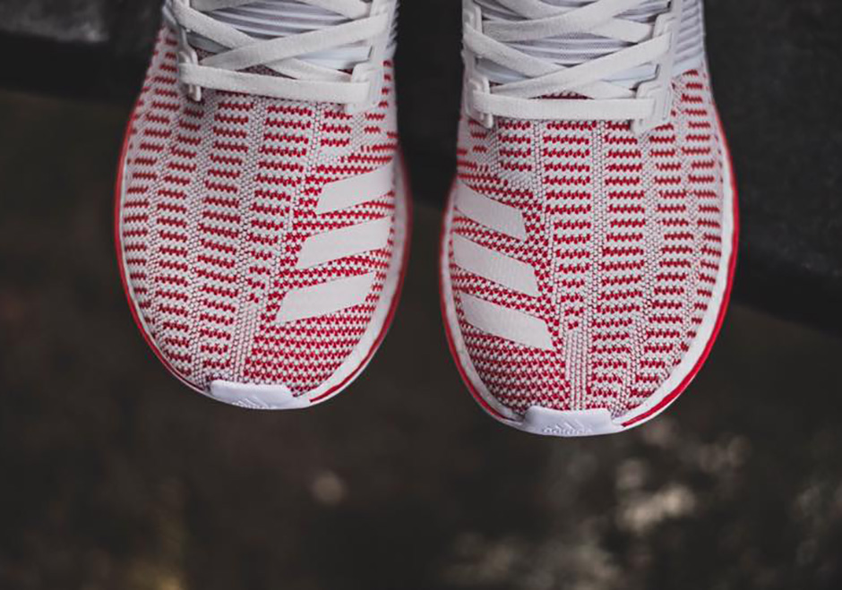 Adidas Pure Boost Crystal White Vivid Red 03