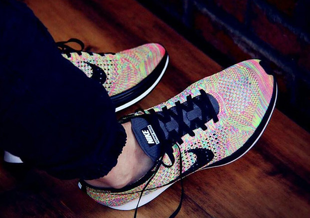 The Nike Flyknit Racer "Multi-Color" Returns With A New Grey Tongue