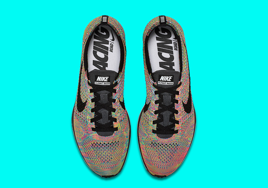 Nike Flyknit Racer Og Multi Color Grey Tongue 04