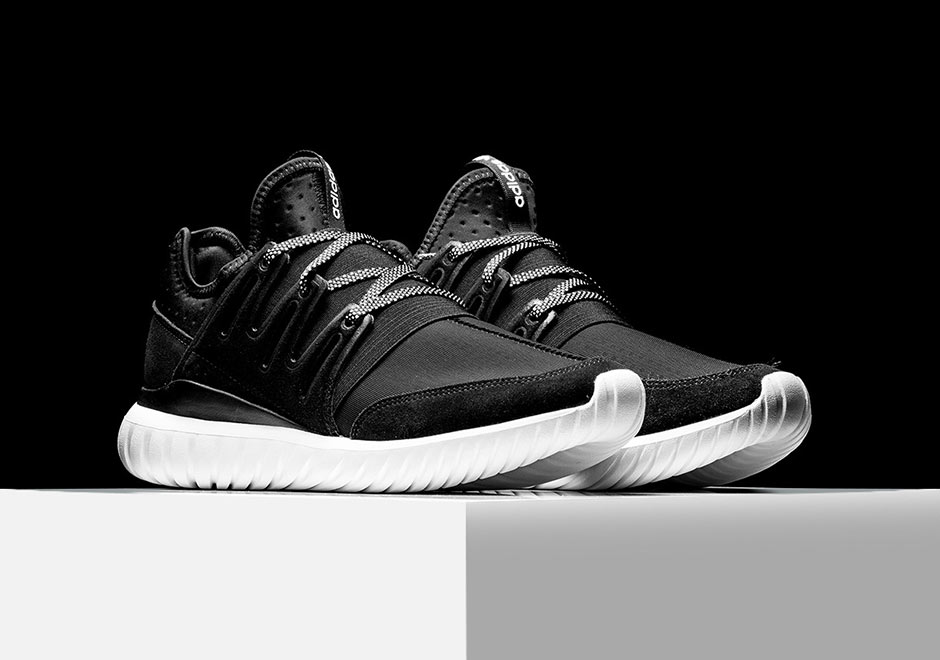 Adidas Tubular Radial Black White 3