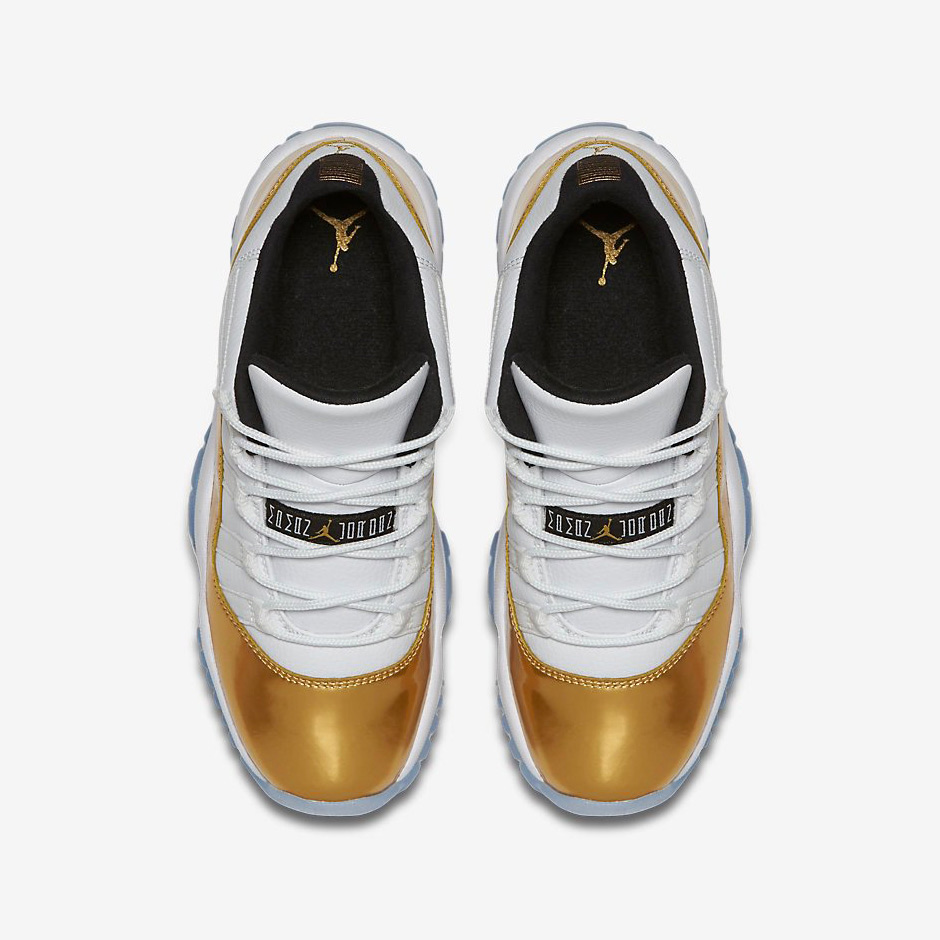 Air Jordan 11 Low White Gold 2