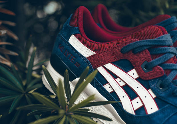 Asics Gel Lyte Iii Indian Ink Maroon White 2