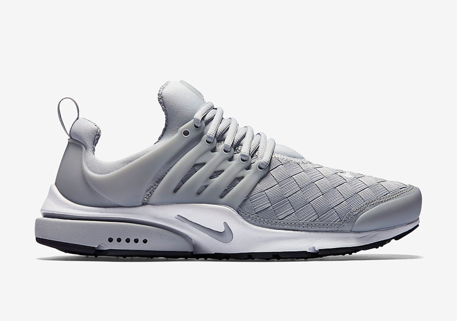 Nike Air Presto Woven Wolf Grey White Black 2