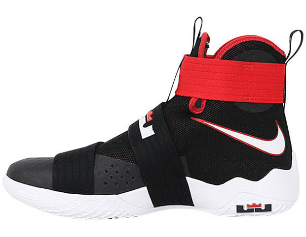 Nike Lebron Soldier 10 Bred Black Red Details 02