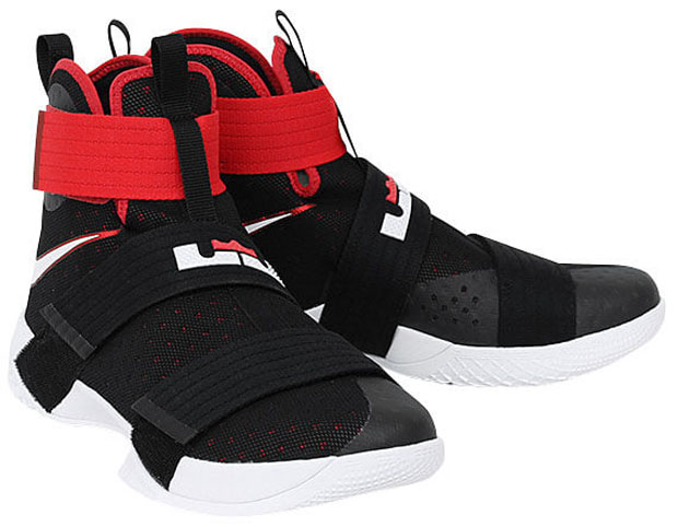 Nike Lebron Soldier 10 Bred Black Red Details 04