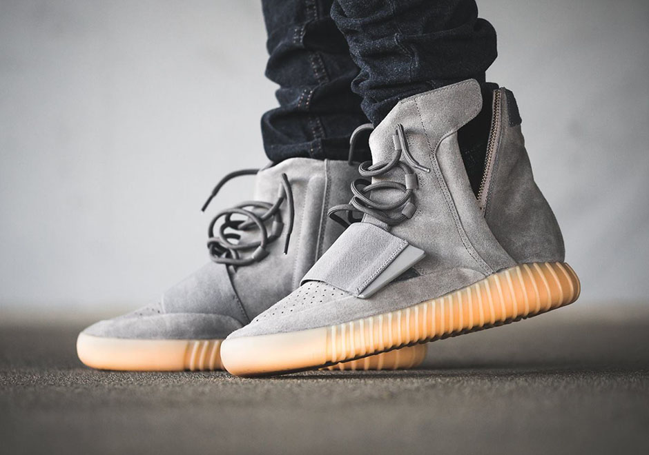 Yeezy Boost 750 Grey Gum Glow In Dark Detailed Photos 3