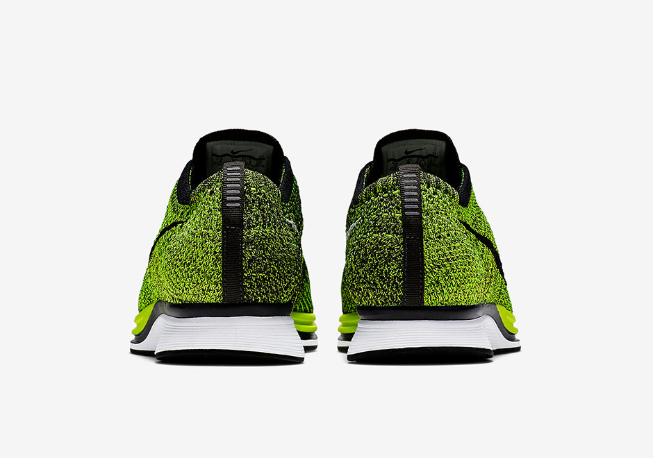 Nike Flyknit Racer 526628 731 Volt Black 5