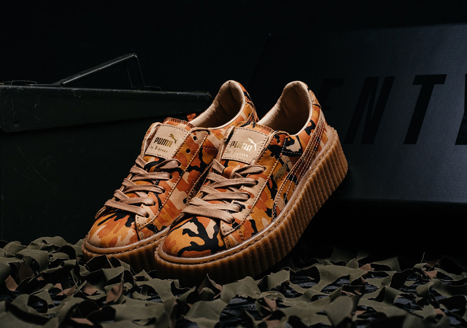Rihanna Puma Creeper Camo Orange Release Info 1