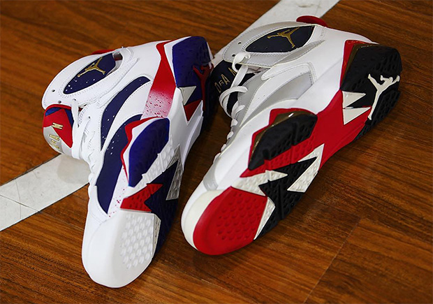 Air Jordan 7 Olympic Comparison 1