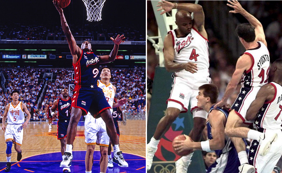 Mitch Richmond John Stockton Nike Air Flight 96 Dream Team