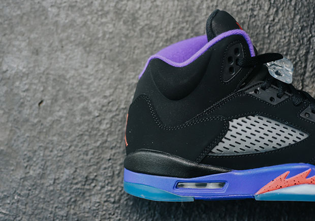 Air Jordan 5 Retro Gg Raptors Black Ember Glow Fierce Purple 4