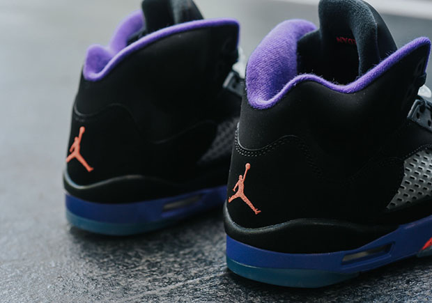 Air Jordan 5 Retro Gg Raptors Black Ember Glow Fierce Purple 6