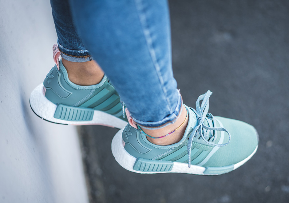 Adidas Nmd R1 Vapour Green Light Pink 2