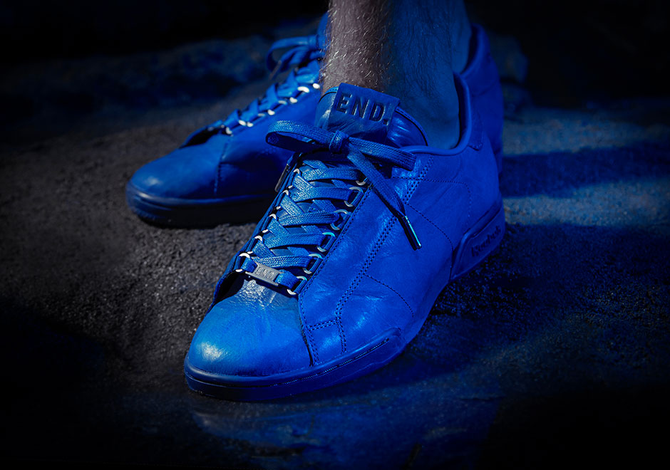 End Reebok Npc Cnl Uk Abyss Blue Leather 3
