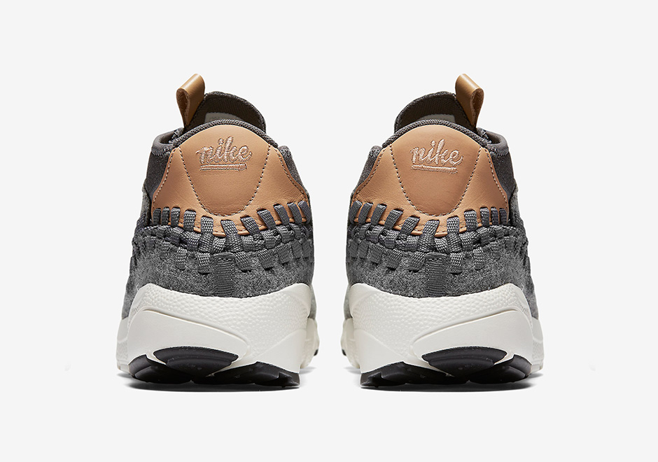 Nike Air Footscape Woven Chukka Se Wool Dark Grey Vachetta Tan 5