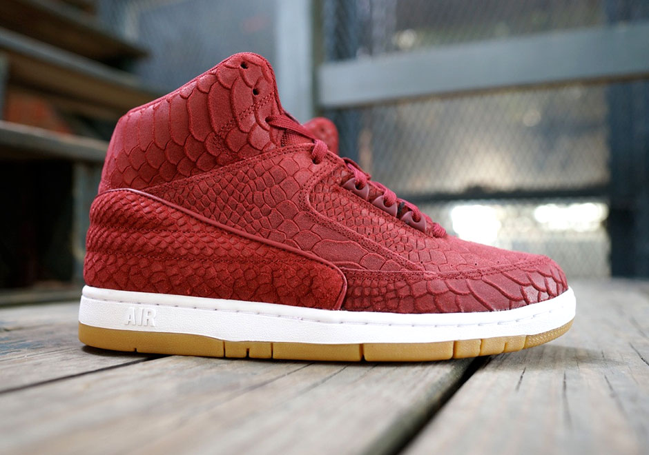 Nike Air Python Red Snakeskin Suede Gum 1