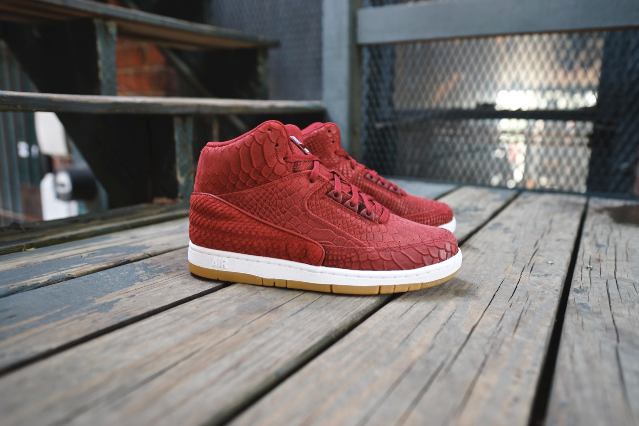 Nike Air Python Red Snakeskin Suede Gum 2