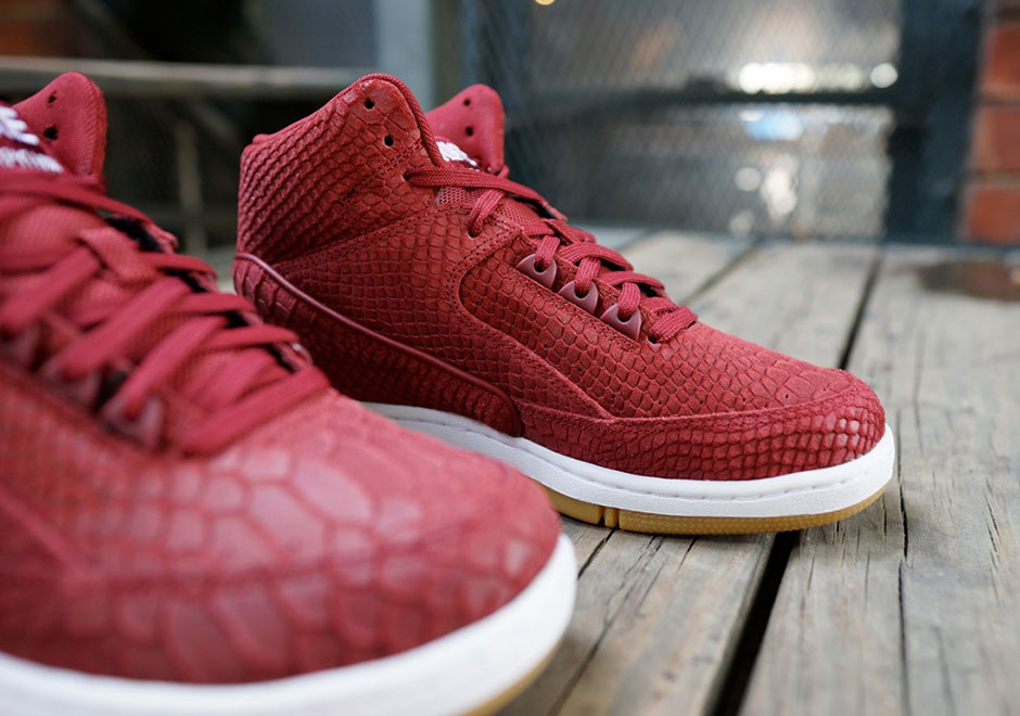 Nike Air Python Red Snakeskin Suede Gum 3