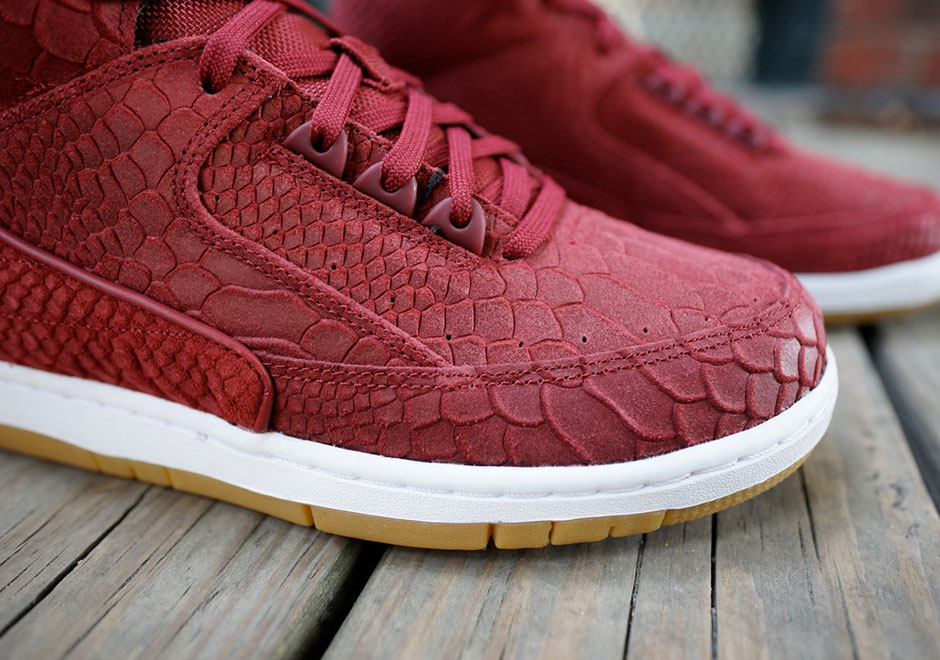 Nike Air Python Red Snakeskin Suede Gum 4