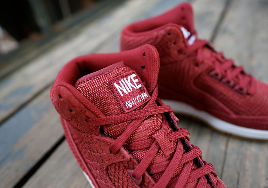 Nike Air Python Red Snakeskin Suede Gum 5