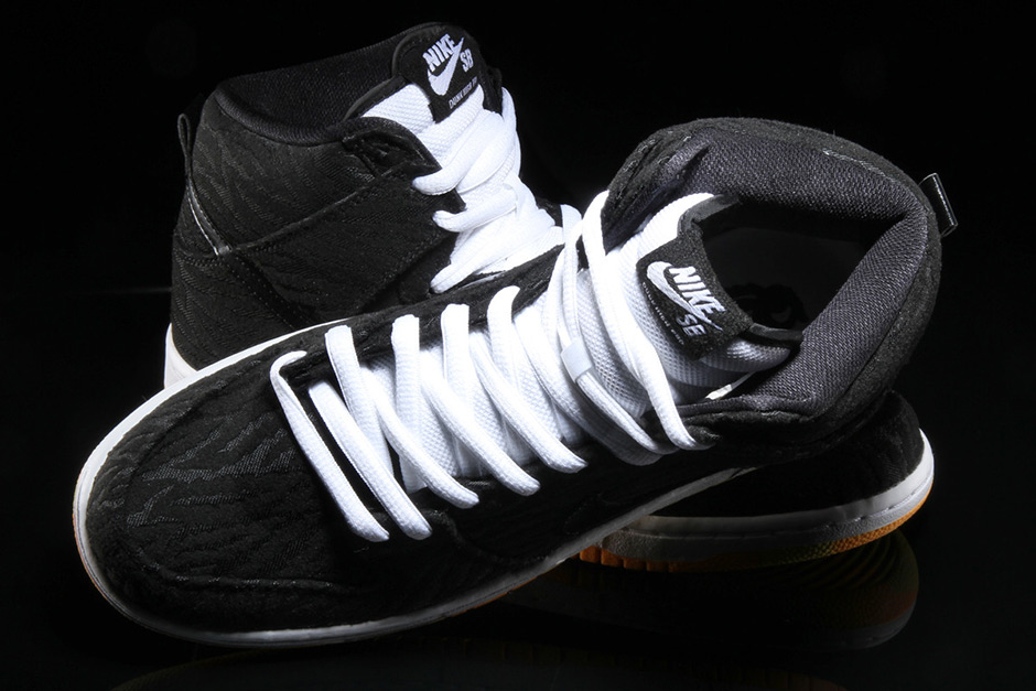 Nike Sb Dunk High Black Yellow Zebra 3