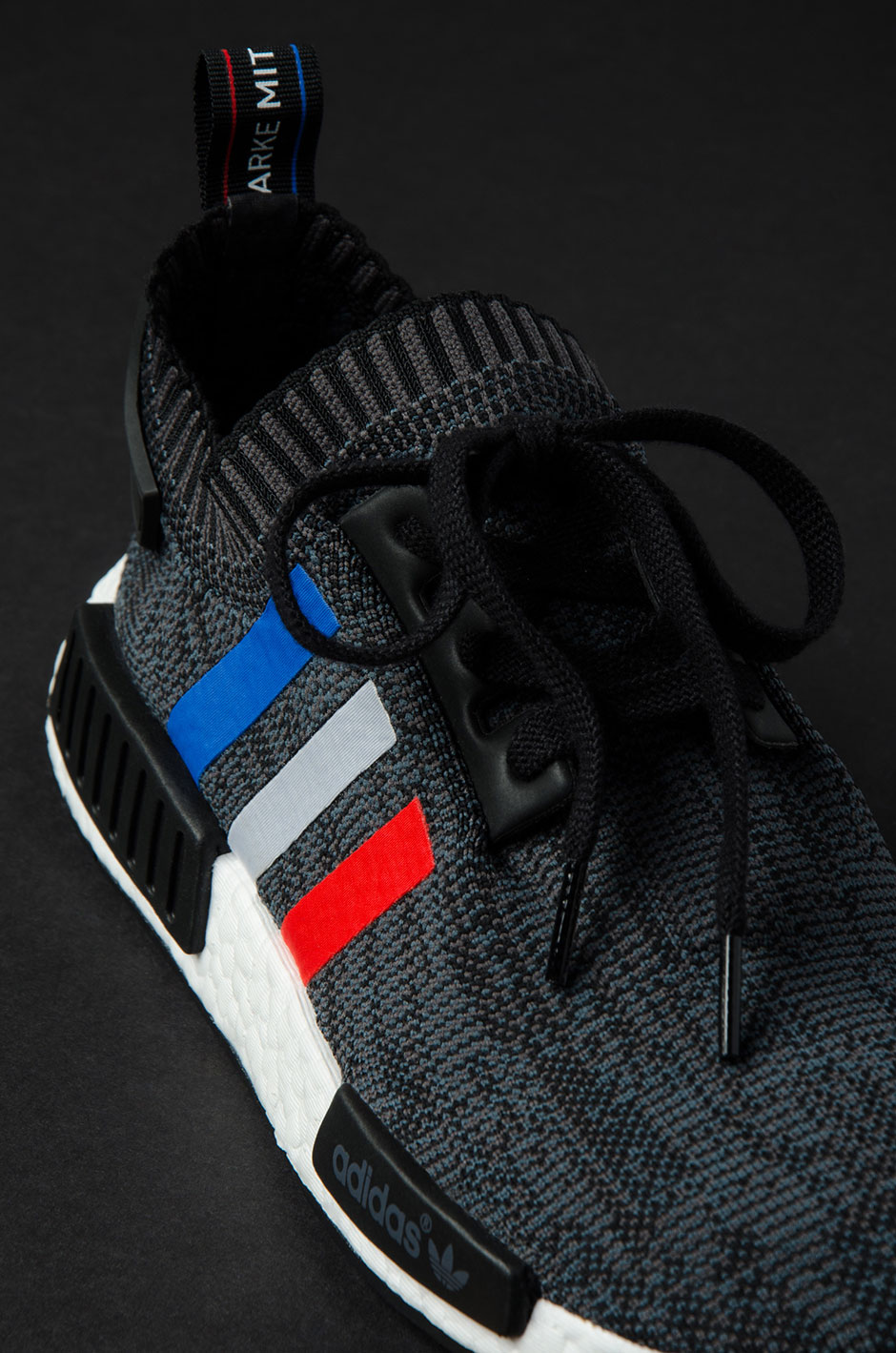 Adidas Nmd R1 Primeknit Tricolor Black 1