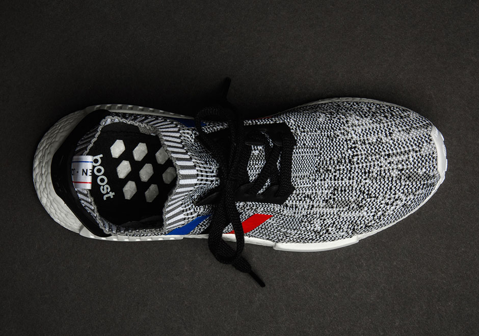 Adidas Nmd R1 Primeknit Tricolor White 6