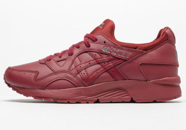 Asics Gel Lyte V Red Leather Burgundy 2