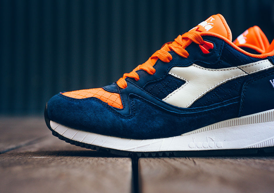 Diadora V7000 Panino Navy Orange White 3