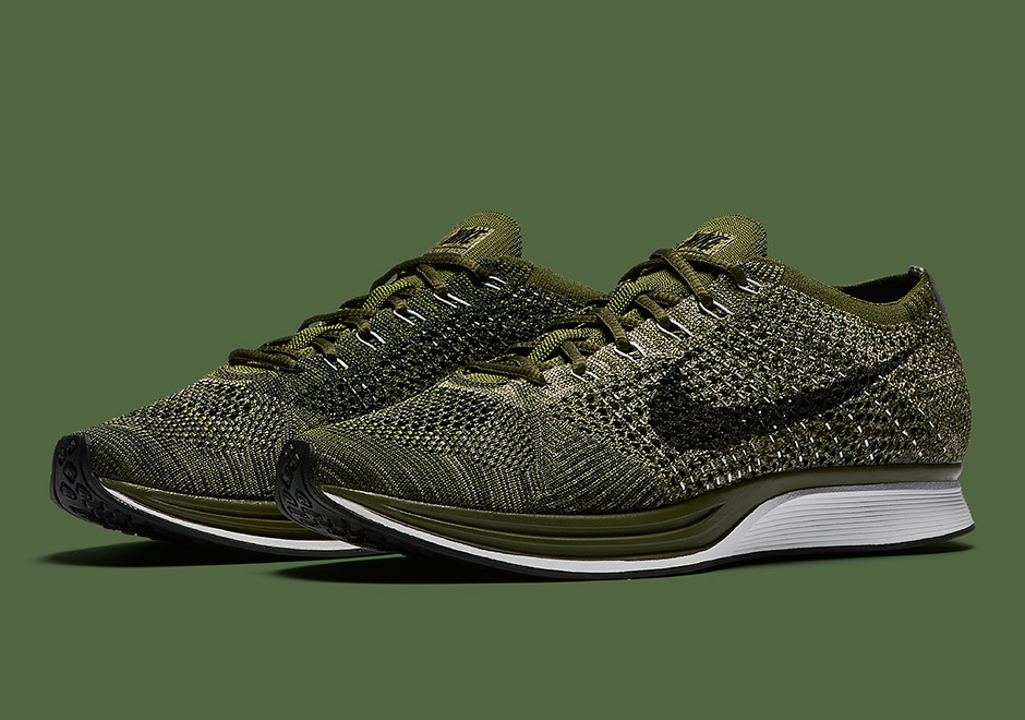 Nike Flyknit Racer Rough Green Neutral Olive Sequoia 2