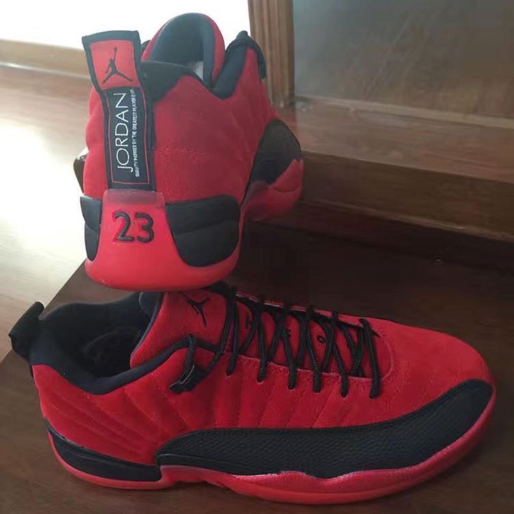 Air Jordan 12 Low Red Suede Preview 02
